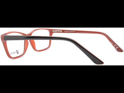 meineBrille 04-69190-01, Schwarz/Rot seite