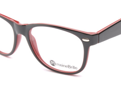 meineBrille 04-69150-02, Schwarz/Rot nah