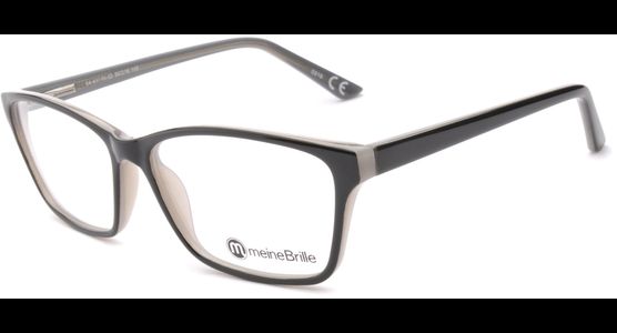 meineBrille 04-69190-02, Schwarz/Milky links - Ansicht 4