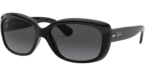 Ray-Ban RB4101 Jackie Ohh Glänzend Schwarz / Verlauf Grau 601/T3 58 - Ansicht 2