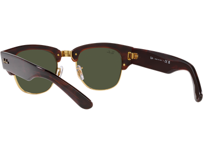 Ray-Ban Sonnenbrille Unisex Ray-Ban Mega Clubmaster RB0316S Glänzendes Schildpatt auf Gold/Grün 990/31 Ansicht 5