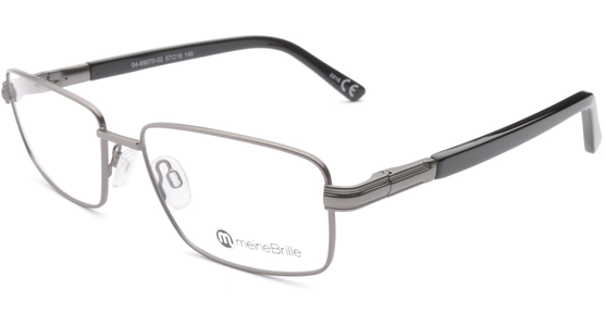 meineBrille 04-69070-02, Dunkel Gun/Schwarz links - Ansicht 5