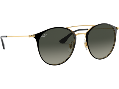 Sonnenbrille Ray-Ban RB3546 Glänzend Schwarz / Verlauf Grau Seitenansicht