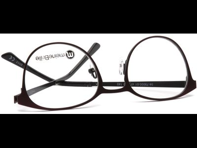 meineBrille 04-79000-01, Rot/Schwarz Matt umgedreht