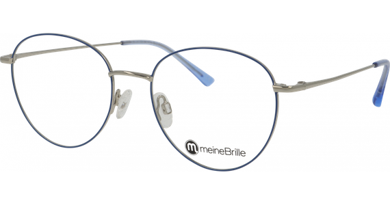 meineBrille 04-96090-05, Blau/Silber glänzend - Ansicht 2