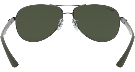 Ray-Ban RB8313 Carbonfaser Glänzend Gunmetall / Grün Polarisiert 004/N5 61 - Ansicht 9