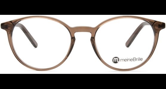 meineBrille 04-12070-01, Braun transparent glänzend Front - Ansicht 2
