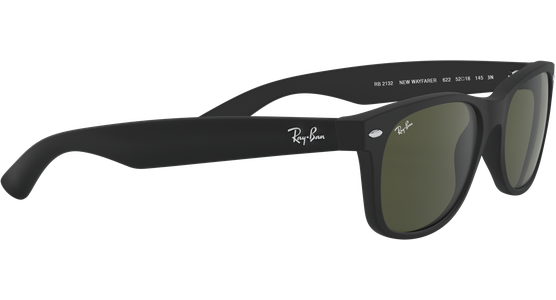 Ray-Ban RB2132 New Wayfarer Classic Matt Schwarz / Grün 622 55 - Ansicht 15