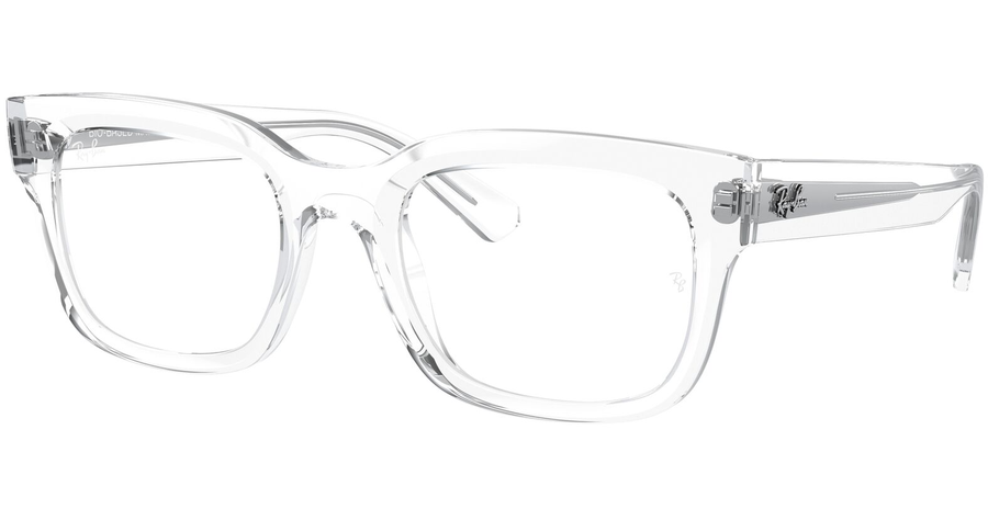 Ray-Ban Brille Unisex Ray-Ban Chad 0RX7217 8321, Glänzendes Transparent - LARGE Ansicht 1