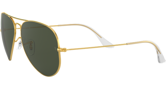 Ray-Ban RB3025 Aviator Classic Glänzend Gold / Grün 001 62 - Ansicht 7