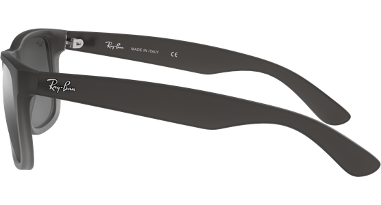 Sonnenbrille Ray-Ban Justin Classic Matt Grau / Silber Verspiegelt Seitenansicht - Ansicht 4