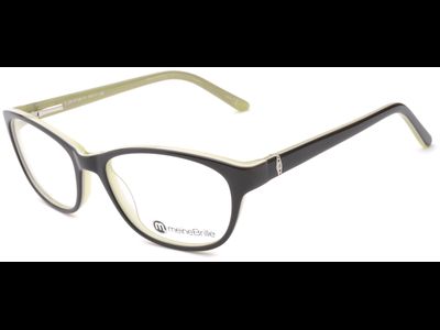 meineBrille 04-69180-01, Schwarz/Hellgrün links