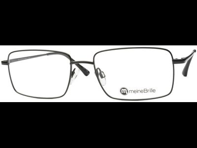 meineBrille 04-12030-02, Schwarz Schräg links