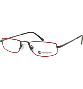 meineBrille 04-20210-01 Dunkelgrau Rot glänzend Schrägansicht links - Ansicht 2