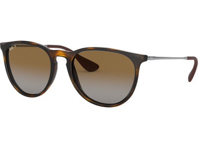 Sonnenbrille Ray-Ban RB4171 Erika Classic Glänzend Hellhavanna / Verlauf Braun Seitenansicht