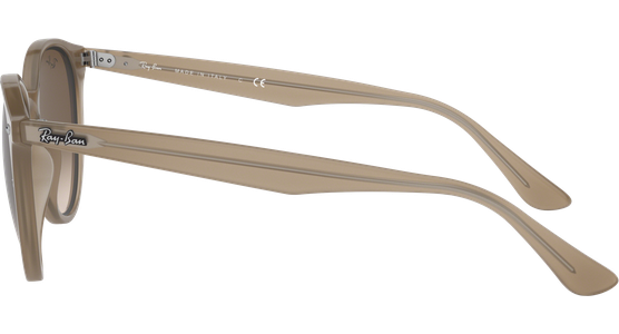 Sonnenbrille Ray-Ban RB4305 Glänzend Beige / Verlauf Braun Seitenansicht - Ansicht 4