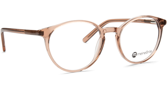 meineBrille 04-12070-02, Nude transparent glänzend Schräg rechts - Ansicht 5