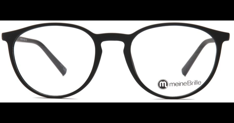 meineBrille 04-79010-01, Schwarz Matt front
