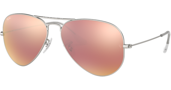 Ray-Ban Aviator Flash Lenses RB3025 019/Z2 Silber/Verspiegelt 58 - MEDIUM - Ansicht 2