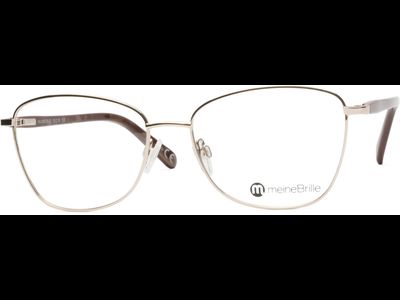 meineBrille 04-06030-02, Gold/Nougat links