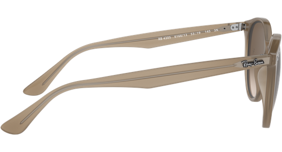 Ray-Ban RB4305 Glänzend Beige / Verlauf Braun 616613 53 - Ansicht 14