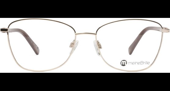 meineBrille 04-06030-02, Gold/Nougat Front - Ansicht 2