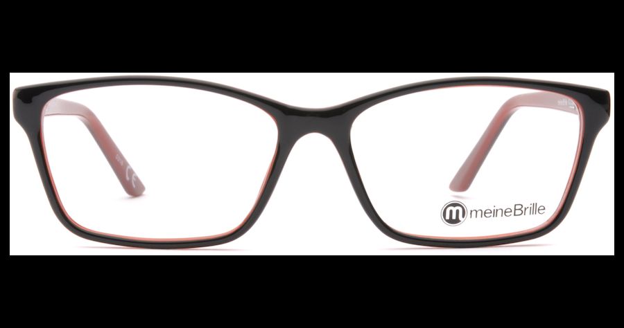 meineBrille 04-69190-01, Schwarz/Rot front