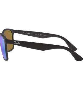 Sonnenbrille Ray-Ban RB4264 Matt Havanna / Purple Chromance Seitenansicht - Ansicht 4