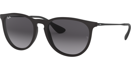 Sonnenbrille Ray-Ban RB4171 Erika Classic Matt Schwarz / Verlauf Grau Seitenansicht - Ansicht 3