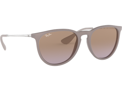 Sonnenbrille Ray-Ban RB4171 Erika Classic Matt Dark Sand / Verlauf Braun-Violett  Seitenansicht
