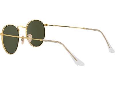 Ray-Ban RB3447 Round Metal Glänzend Gold / Grün 001 53 - Ansicht 4