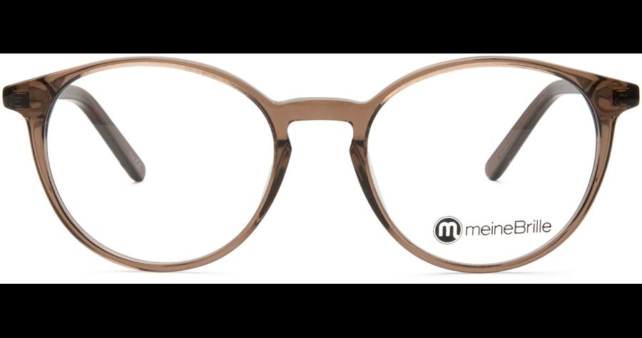 meineBrille 04-12070-01, Braun transparent glänzend Front