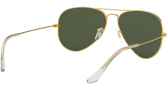 Ray-Ban RB3025 Aviator Classic Glänzend Gold / Grün 001 62 - Ansicht 12