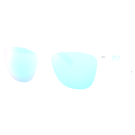 Sportbrille Oakley Frogskins Crystal Clear / Prizm Sapphire Seitenansicht