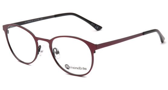 meineBrille 04-79000-01, Rot/Schwarz Matt links - Ansicht 3