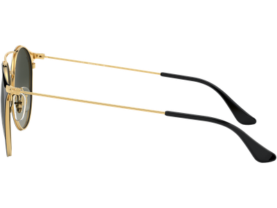 Sonnenbrille Ray-Ban RB3546 Glänzend Schwarz / Verlauf Grau Seitenansicht