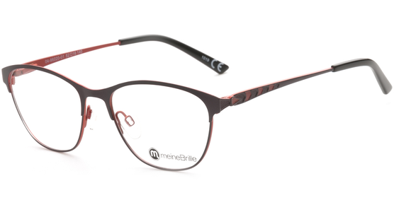 meineBrille 04-96020-01, Brombeere/Orange Matt links - Ansicht 3