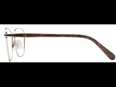meineBrille 04-06030-02, Gold/Nougat Seite