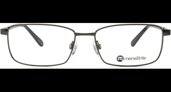 meineBrille 04-12090-01, Dunkel Gun matt / Schwarz glänzend - Ansicht 2
