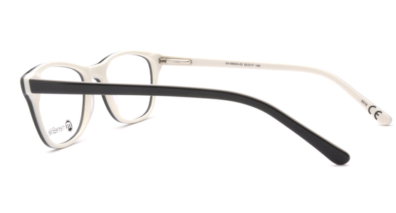 meineBrille 04-69040-02, Schwarz/Creme seite - Ansicht 4