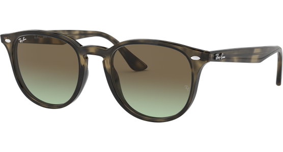Sonnenbrille Ray-Ban RB4259 Glänzend Havanna Grau / Verlauf Braun Seitenansicht - Ansicht 3