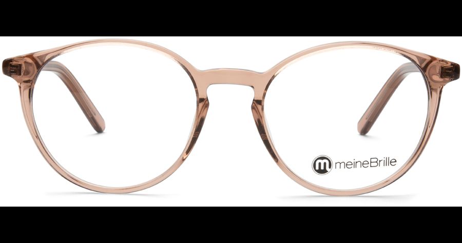 meineBrille 04-12070-02, Nude transparent glänzend Front