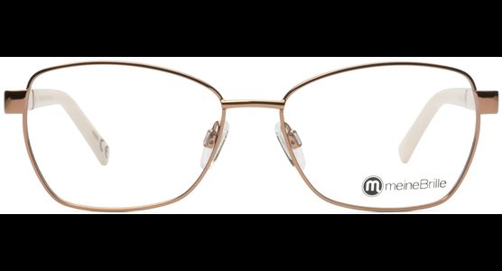 meineBrille 04-06020-01, Kupfergold/Alabaster Front - Ansicht 2