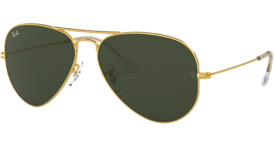 Ray-Ban RB3025 Aviator Classic Glänzend Gold / Grün 001 62 - Ansicht 6