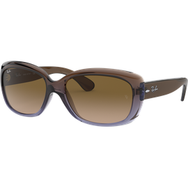 Sonnenbrille Ray-Ban RB4101 Jackie Ohh Glänzend Braun / Verlauf Braun Seitenansicht