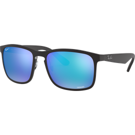 Sonnenbrille Ray-Ban RB4264 Matt Havanna / Purple Chromance Seitenansicht
