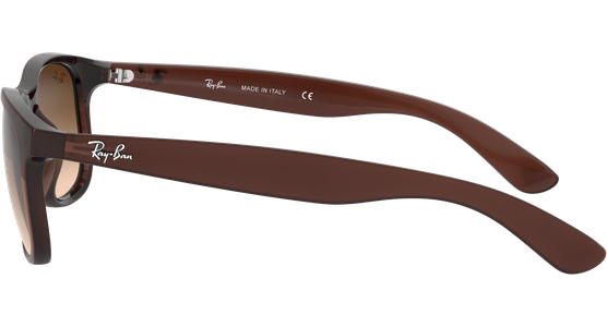 Sonnenbrille Ray-Ban RB4202 Andy Matt Braun / Verlauf Braun Seitenansicht - Ansicht 4