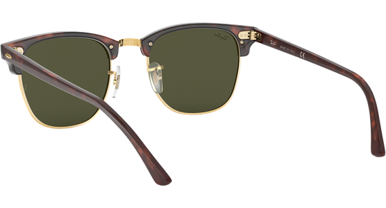 Ray-Ban RB3016 Clubmaster Classic Glänzend Tortoise / Grün W0366 51 - Ansicht 10