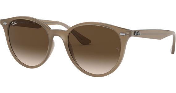 Sonnenbrille Ray-Ban RB4305 Glänzend Beige / Verlauf Braun Seitenansicht - Ansicht 3